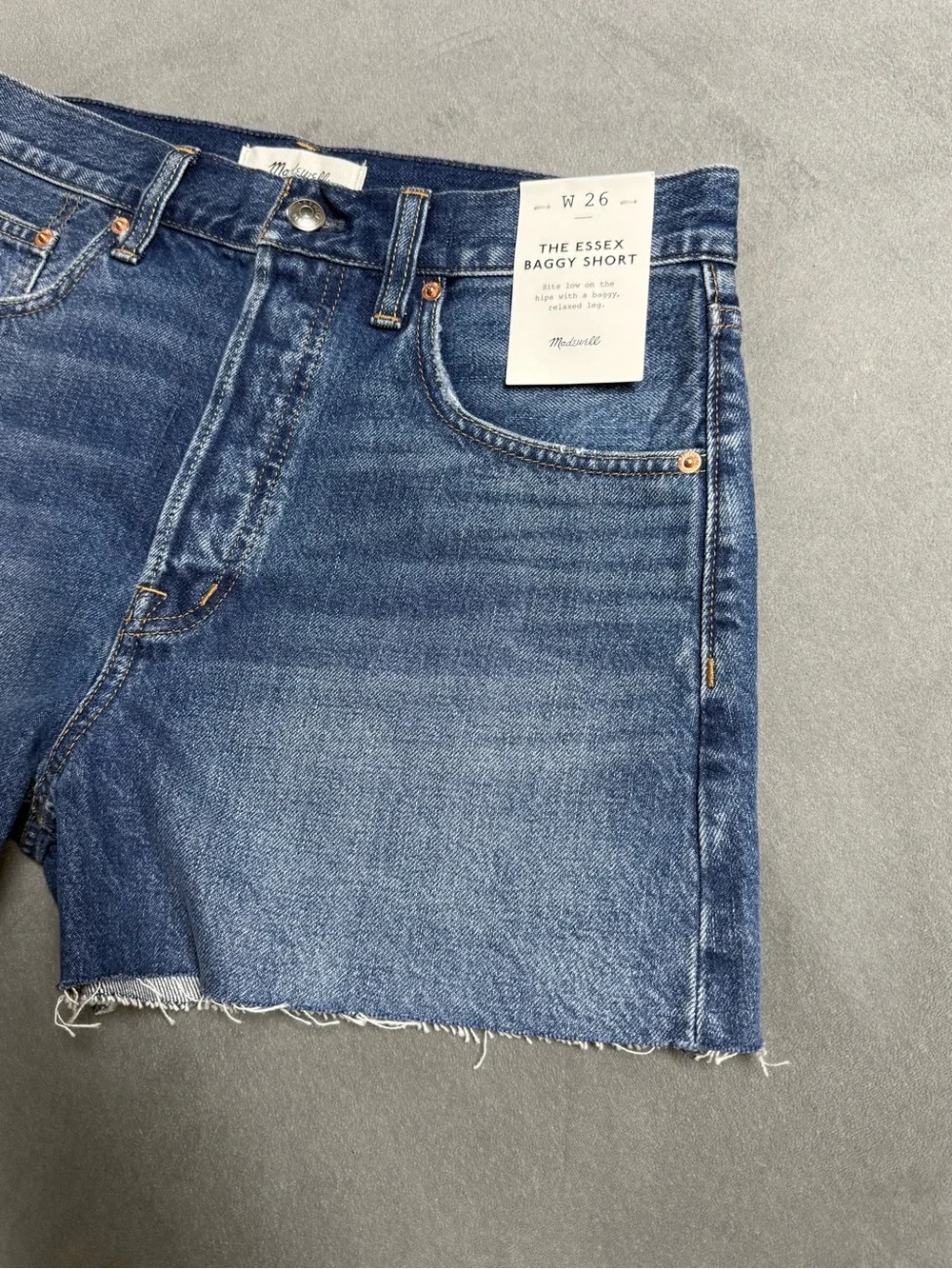 NWT Madewell Medium Blue Denim Shorts